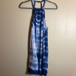 American Eagle Blue Tie-Dye Dress